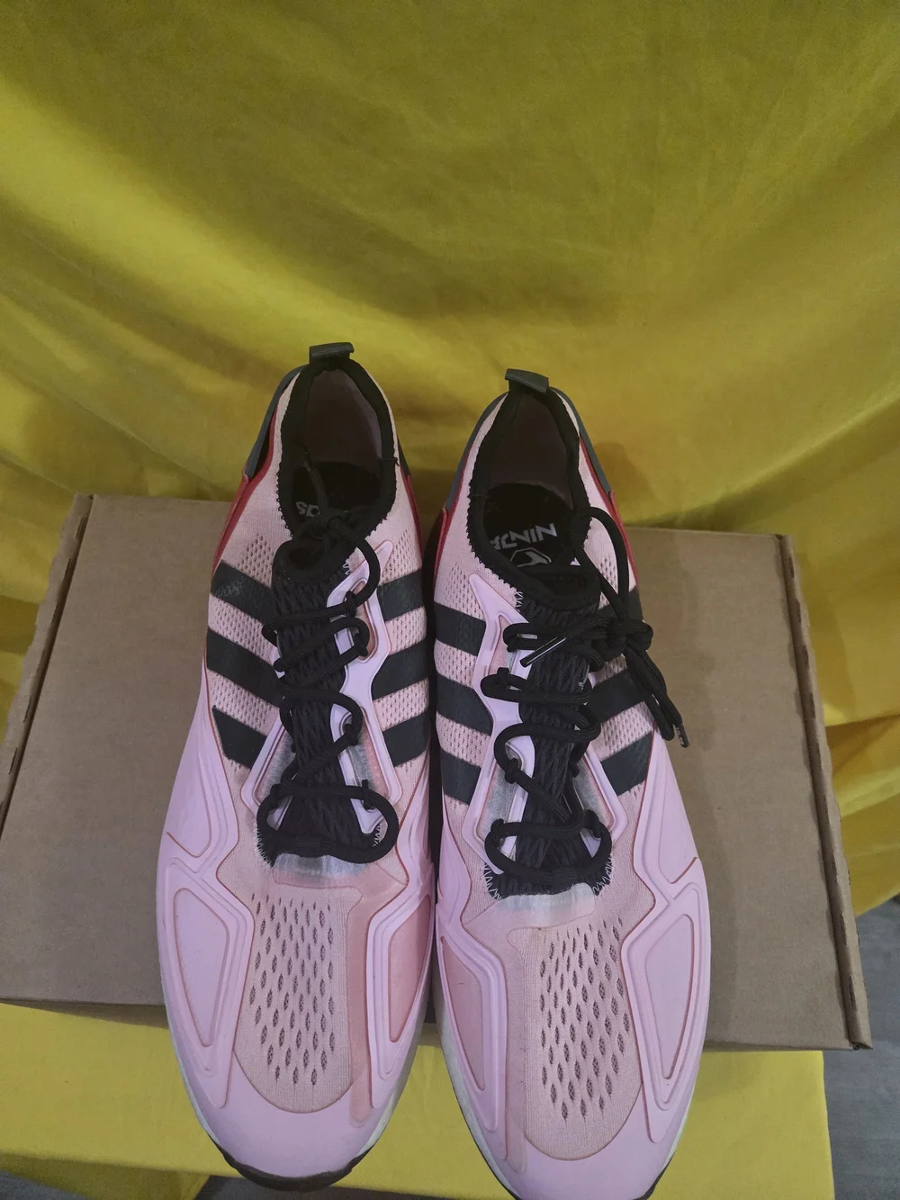 Adidas Ninja X Zx 2k Boost True Pink Scarlet ( Worn, Not In Original Box)